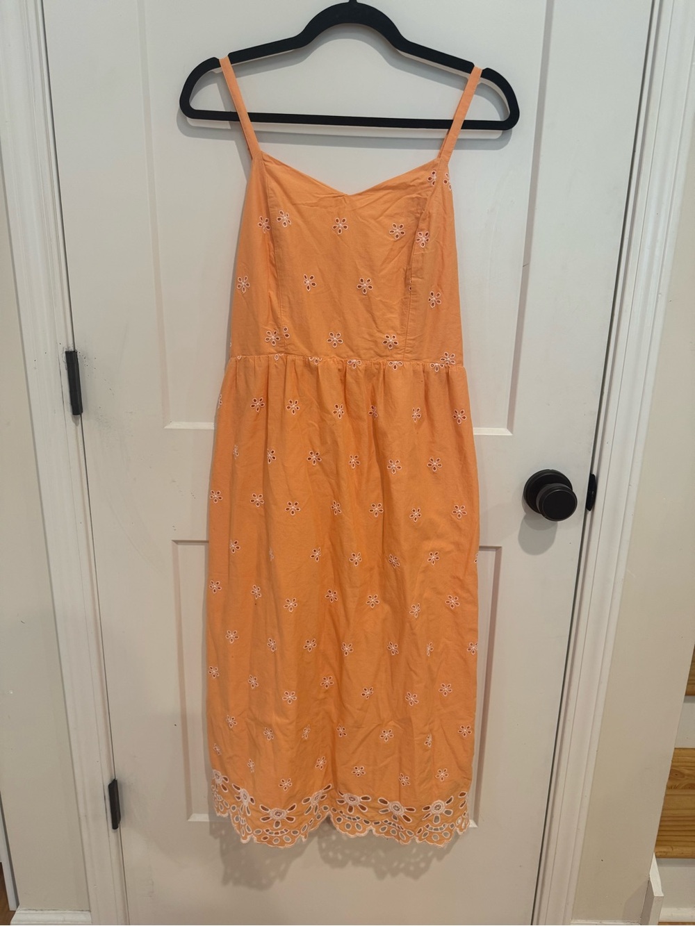 Old Navy Peach Eyelet Spaghetti-Strap Midi Dress